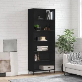 Aparador alto madera de ingeniería negro 69,5x32,5x180 cm de vidaXL, Aparadores - Ref: Foro24-3189590, Precio: 121,28 €, Desc...