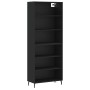 Aparador alto madera de ingeniería negro 69,5x32,5x180 cm de vidaXL, Aparadores - Ref: Foro24-3189590, Precio: 128,88 €, Desc...