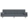 Sofa bed with dark gray velvet cushions by vidaXL, Sofas - Ref: Foro24-351858, Price: 294,25 €, Discount: %