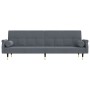 Sofá cama con cojines terciopelo gris oscuro de vidaXL, Sofás - Ref: Foro24-351858, Precio: 298,35 €, Descuento: %