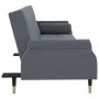 Sofa bed with dark gray velvet cushions by vidaXL, Sofas - Ref: Foro24-351858, Price: 294,25 €, Discount: %