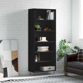 Aparador alto madera de ingeniería negro 69,5x32,5x180 cm de vidaXL, Aparadores - Ref: Foro24-3189566, Precio: 124,75 €, Desc...