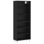 Aparador alto madera de ingeniería negro 69,5x32,5x180 cm de vidaXL, Aparadores - Ref: Foro24-3189566, Precio: 124,75 €, Desc...