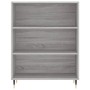 Aparador alto madera de ingeniería gris Sonoma 69,5x32,5x180 cm de vidaXL, Aparadores - Ref: Foro24-3189555, Precio: 113,58 €...