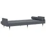 Sofa bed with dark gray velvet cushions by vidaXL, Sofas - Ref: Foro24-351858, Price: 294,25 €, Discount: %