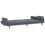 Sofá cama con cojines terciopelo gris oscuro de vidaXL, Sofás - Ref: Foro24-351858, Precio: 298,35 €, Descuento: %