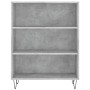 Aparador alto madera ingeniería gris hormigón 69,5x32,5x180 cm de vidaXL, Aparadores - Ref: Foro24-3189569, Precio: 107,04 €,...