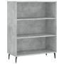 Aparador alto madera ingeniería gris hormigón 69,5x32,5x180 cm de vidaXL, Aparadores - Ref: Foro24-3189593, Precio: 114,51 €,...