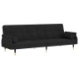Sofá cama con cojines terciopelo negro de vidaXL, Sofás - Ref: Foro24-351861, Precio: 300,21 €, Descuento: %