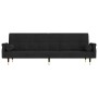 Sofá cama con cojines terciopelo negro de vidaXL, Sofás - Ref: Foro24-351861, Precio: 300,21 €, Descuento: %