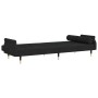 Sofá cama con cojines terciopelo negro de vidaXL, Sofás - Ref: Foro24-351861, Precio: 300,21 €, Descuento: %
