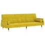 Schlafsofa mit gelben Samtkissen von vidaXL, Sofas - Ref: Foro24-351862, Preis: 308,31 €, Rabatt: %