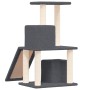 Rascador para gatos con postes de sisal gris oscuro 82 cm de vidaXL, Mobiliario para gatos - Ref: Foro24-171665, Precio: 43,6...