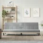 Sofá cama con portavasos tela gris claro de vidaXL, Sofás - Ref: Foro24-351863, Precio: 275,49 €, Descuento: %