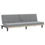 Sofá cama con portavasos tela gris claro de vidaXL, Sofás - Ref: Foro24-351863, Precio: 275,49 €, Descuento: %