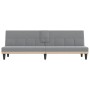 Sofá cama con portavasos tela gris claro de vidaXL, Sofás - Ref: Foro24-351863, Precio: 280,74 €, Descuento: %