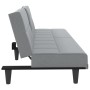 Sofá cama con portavasos tela gris claro de vidaXL, Sofás - Ref: Foro24-351863, Precio: 280,74 €, Descuento: %