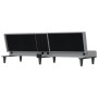 Sofá cama con portavasos tela gris claro de vidaXL, Sofás - Ref: Foro24-351863, Precio: 280,74 €, Descuento: %