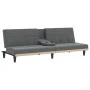 Sofá cama con portavasos tela gris oscuro de vidaXL, Sofás - Ref: Foro24-351864, Precio: 275,49 €, Descuento: %