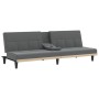 Sofá cama con portavasos tela gris oscuro de vidaXL, Sofás - Ref: Foro24-351864, Precio: 280,74 €, Descuento: %