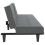 Sofá cama con portavasos tela gris oscuro de vidaXL, Sofás - Ref: Foro24-351864, Precio: 280,74 €, Descuento: %