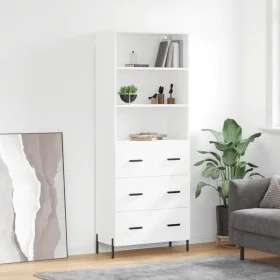 Aparador alto madera contrachapada blanco 69,5x34x180 cm de vidaXL, Aparadores - Ref: Foro24-3189389, Precio: 170,15 €, Descu...