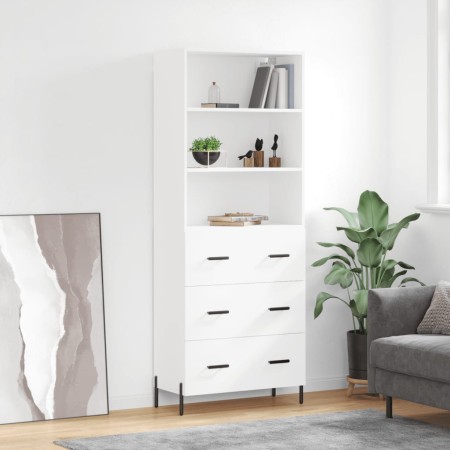 Aparador alto madera contrachapada blanco 69,5x34x180 cm de vidaXL, Aparadores - Ref: Foro24-3189389, Precio: 180,79 €, Descu...