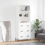 Aparador alto madera contrachapada blanco 69,5x34x180 cm de vidaXL, Aparadores - Ref: Foro24-3189389, Precio: 180,79 €, Descu...