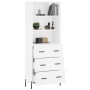 Aparador alto madera contrachapada blanco 69,5x34x180 cm de vidaXL, Aparadores - Ref: Foro24-3189389, Precio: 180,79 €, Descu...