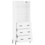 Aparador alto madera contrachapada blanco 69,5x34x180 cm de vidaXL, Aparadores - Ref: Foro24-3189389, Precio: 180,79 €, Descu...