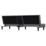 Sofá cama con portavasos tela gris oscuro de vidaXL, Sofás - Ref: Foro24-351864, Precio: 275,49 €, Descuento: %
