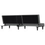 Sofá cama con portavasos tela gris oscuro de vidaXL, Sofás - Ref: Foro24-351864, Precio: 280,74 €, Descuento: %