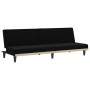 Sofá cama con portavasos tela negro de vidaXL, Sofás - Ref: Foro24-351865, Precio: 280,74 €, Descuento: %