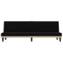 Sofá cama con portavasos tela negro de vidaXL, Sofás - Ref: Foro24-351865, Precio: 275,49 €, Descuento: %
