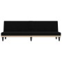Sofá cama con portavasos tela negro de vidaXL, Sofás - Ref: Foro24-351865, Precio: 280,74 €, Descuento: %