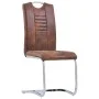 Juego de comedor 5 piezas piel de ante artificial marrón de vidaXL, muebles para cocinas y comedores - Ref: Foro24-3053038, P...