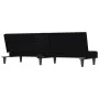 Sofá cama con portavasos tela negro de vidaXL, Sofás - Ref: Foro24-351865, Precio: 275,49 €, Descuento: %