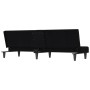 Sofá cama con portavasos tela negro de vidaXL, Sofás - Ref: Foro24-351865, Precio: 280,74 €, Descuento: %