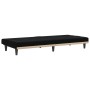 Sofá cama con portavasos tela negro de vidaXL, Sofás - Ref: Foro24-351865, Precio: 280,74 €, Descuento: %