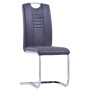 Juego de comedor 5 piezas piel de ante artificial gris de vidaXL, muebles para cocinas y comedores - Ref: Foro24-3053040, Pre...