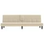 Cream fabric sofa bed with cup holder by vidaXL, Sofas - Ref: Foro24-351866, Price: 275,49 €, Discount: %