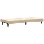 Sofá cama con portavasos tela crema de vidaXL, Sofás - Ref: Foro24-351866, Precio: 280,74 €, Descuento: %
