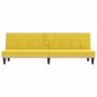 Sofá cama con portavasos tela amarillo claro de vidaXL, Sofás - Ref: Foro24-351867, Precio: 280,74 €, Descuento: %