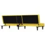 Sofá cama con portavasos tela amarillo claro de vidaXL, Sofás - Ref: Foro24-351867, Precio: 275,49 €, Descuento: %