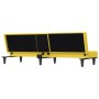 Sofá cama con portavasos tela amarillo claro de vidaXL, Sofás - Ref: Foro24-351867, Precio: 280,74 €, Descuento: %