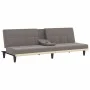 Sofá cama con portavasos tela gris taupé by vidaXL, Sofas - Ref: Foro24-351868, Price: 275,49 €, Discount: %
