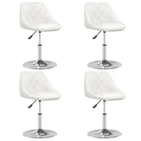 Sillas de comedor 4 unidades cuero sintético blanco de vidaXL, Sillas de comedor - Ref: Foro24-3088635, Precio: 231,73 €, Des...