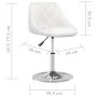 Sillas de comedor 4 unidades cuero sintético blanco de vidaXL, Sillas de comedor - Ref: Foro24-3088635, Precio: 231,73 €, Des...