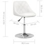 Sillas de comedor 4 unidades cuero sintético blanco de vidaXL, Sillas de comedor - Ref: Foro24-3088635, Precio: 237,21 €, Des...