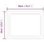Espejo de baño con LED 60x80 cm en Espejos | Comprar online en Foru.es